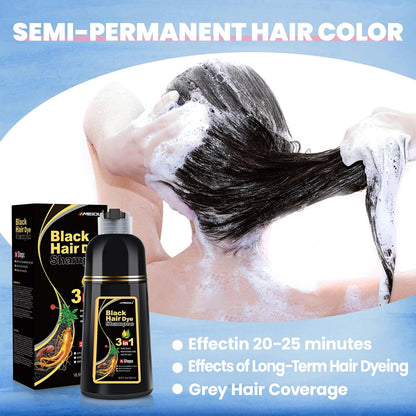 Instant Black Hair Dye Shampoo