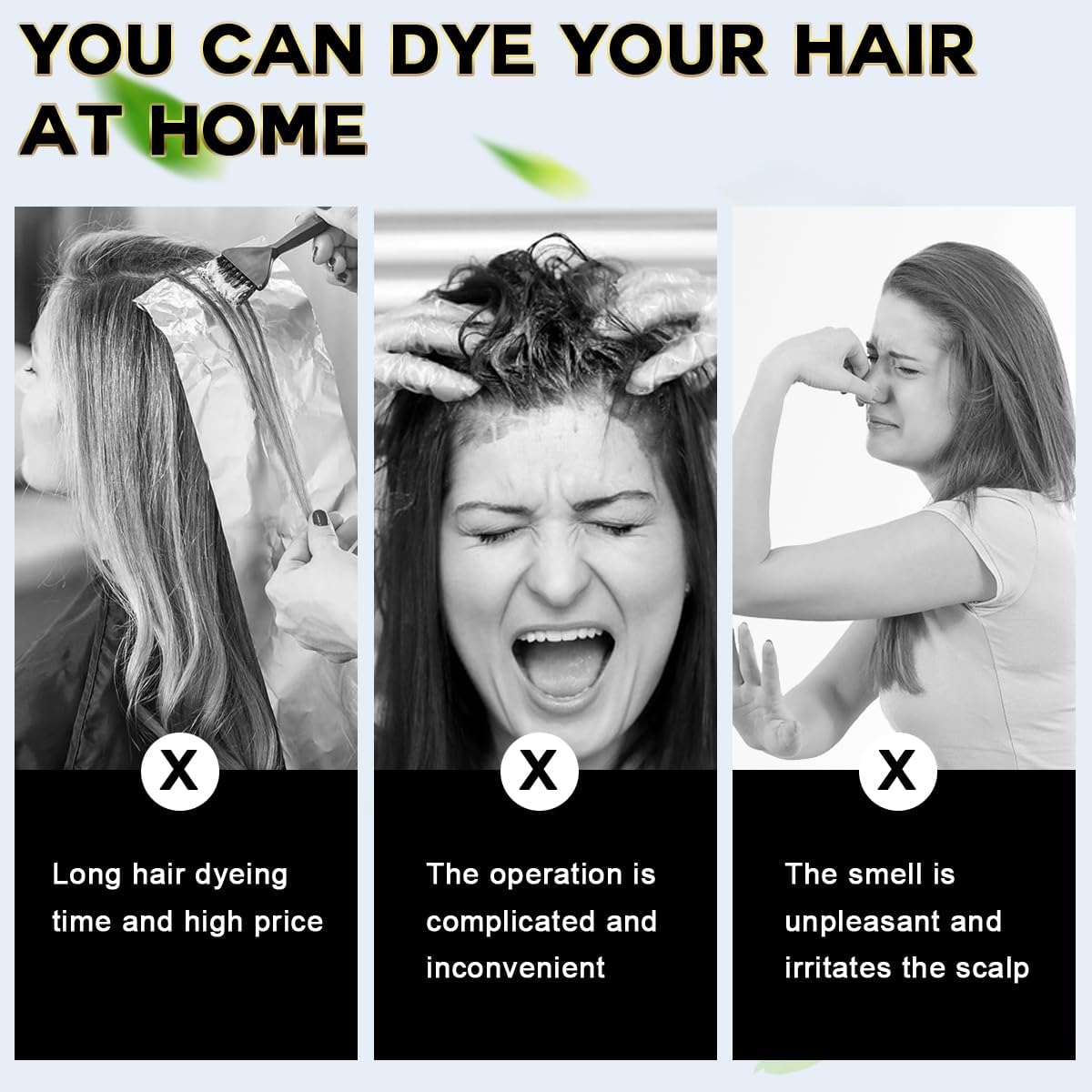 Instant Black Hair Dye Shampoo
